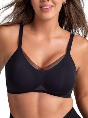 HoneyLove Liftwear Crossover Bra Black         Size S++ (34F) NWT IN PACKAGE